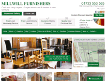 Tablet Screenshot of millwillfurnishers.co.uk